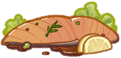 허니갈릭 살몬 trickcal food